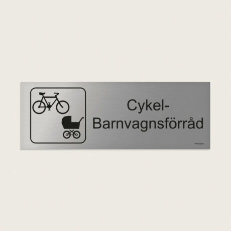 Trivselskylt cykel barnvagnsforrad jcgt206