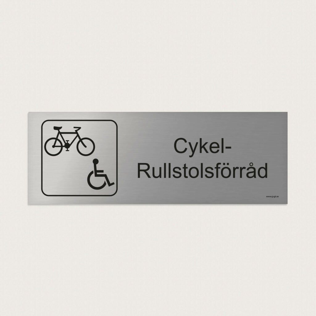Trivselskylt cykel rullstolsforrad jcgt207
