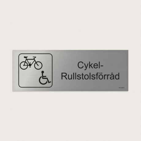 Trivselskylt cykel rullstolsforrad jcgt207