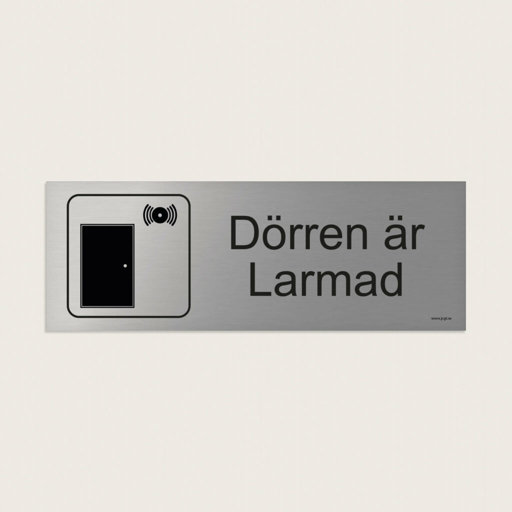 Trivselskylt dorren ar larmad jcgt213