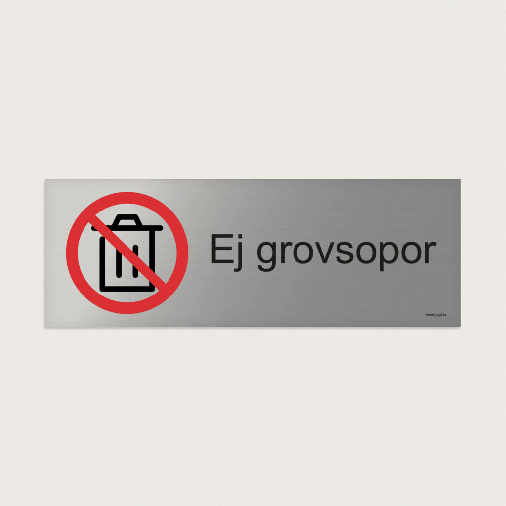 Trivselskylt ej grovsopor jcgt216