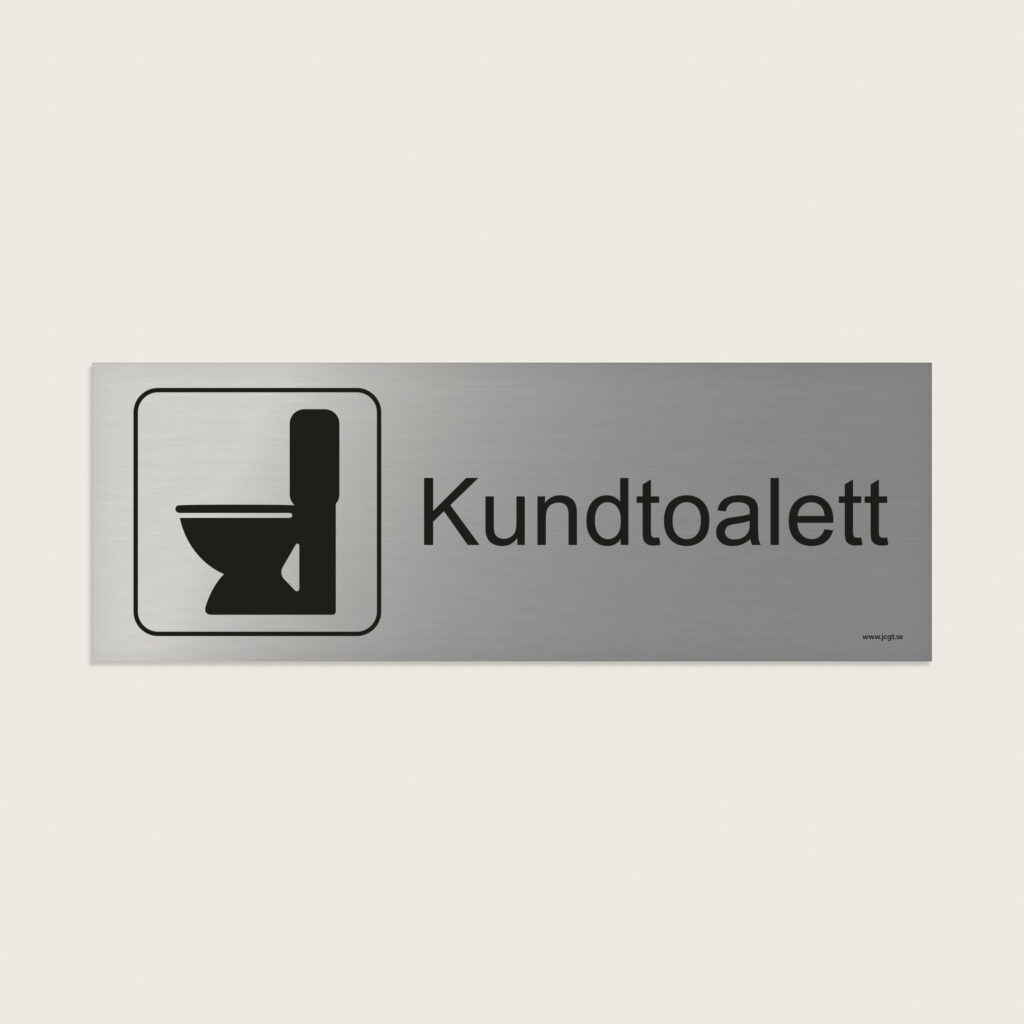 Trivselskylt kundtoalett jcgt236