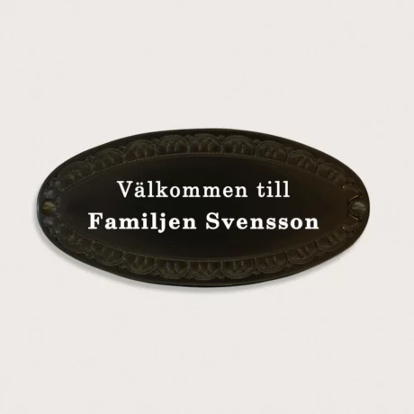 Välkommen skylt metall