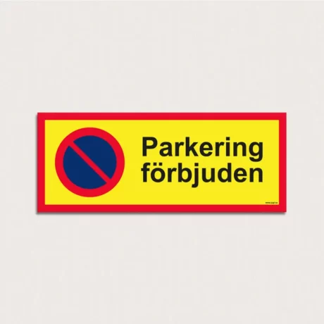 Parkeringsförbud skylt