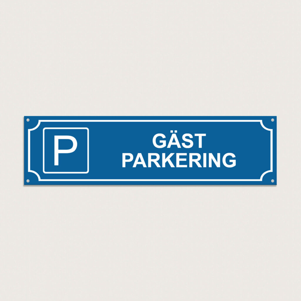 Parkeringsskylt Gästparkering