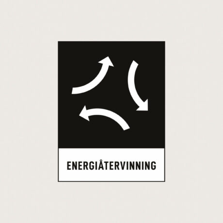 Återvinningsskylt Energiåtervinning