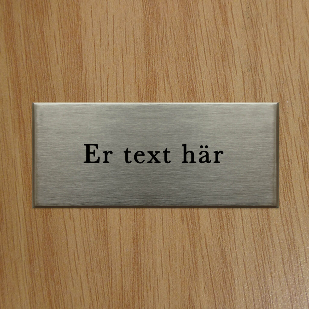 Dörrskylt Torino förnicklad mässing jcgt4789
