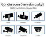 Symboler Övervakning till skylt