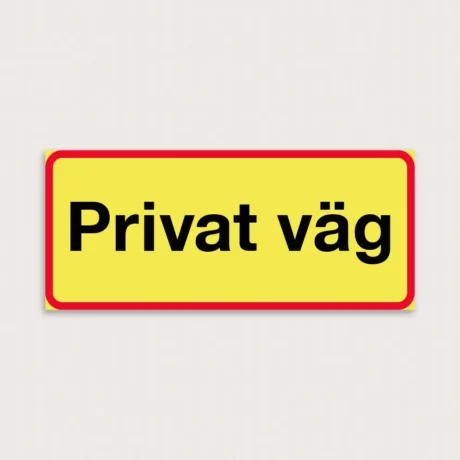 Skyltar privat väg