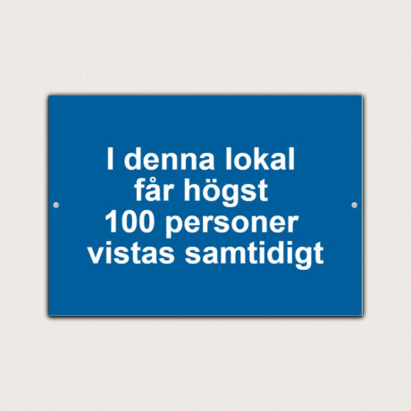 Antal personer i lokal