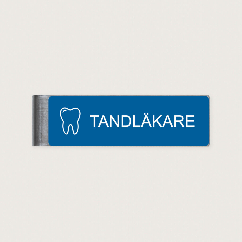 Namnskylt tandläkare