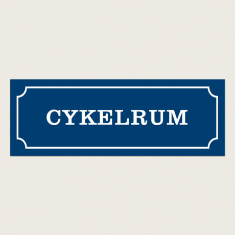 skylt cykelrum