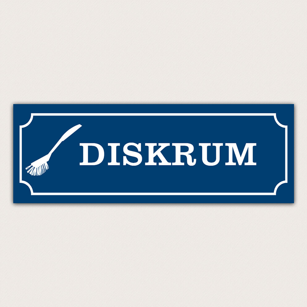 Skylt Diskrum