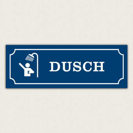 Skylt Dusch