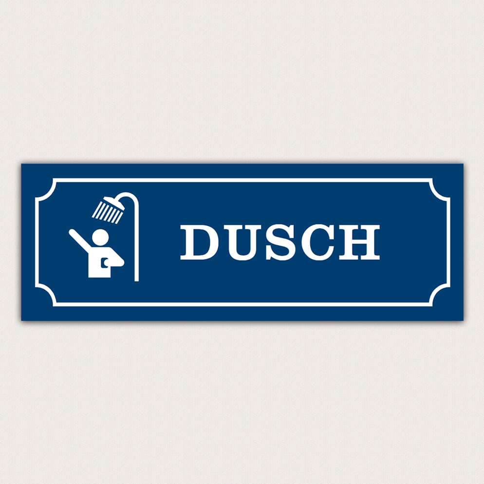 Skylt dusch