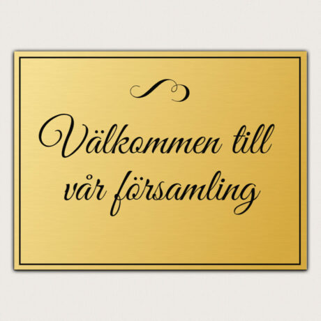 Välkommenskylt församling