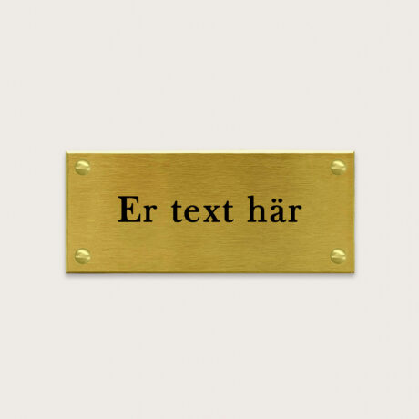 Dörrskylt Genua 1 Borstad mässing jcgt4749