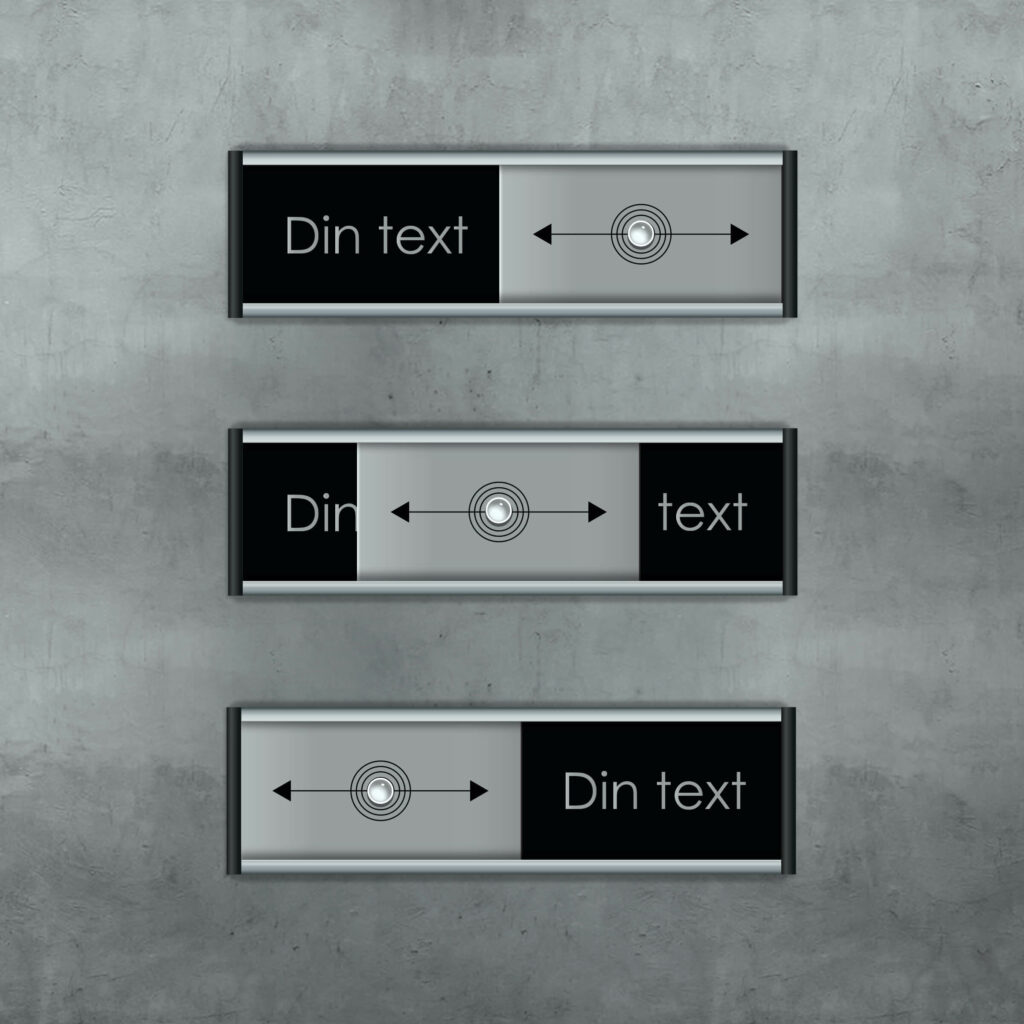 variabelskyltar valfri text svart