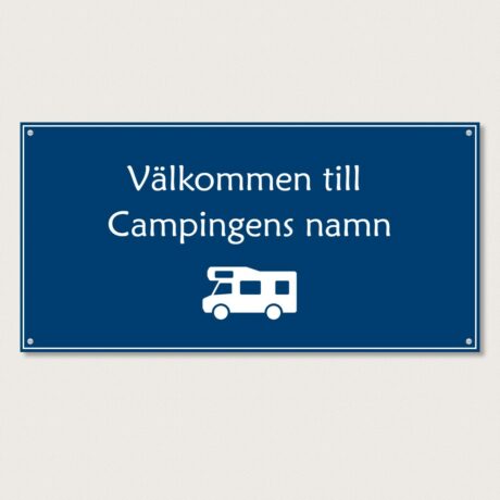 Välkommenskylt camping