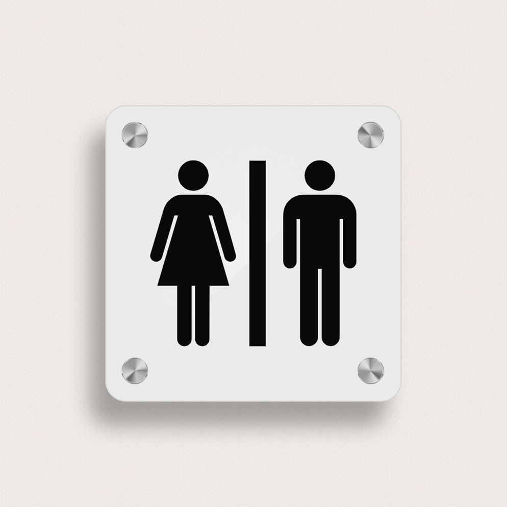 Schild WC acryl