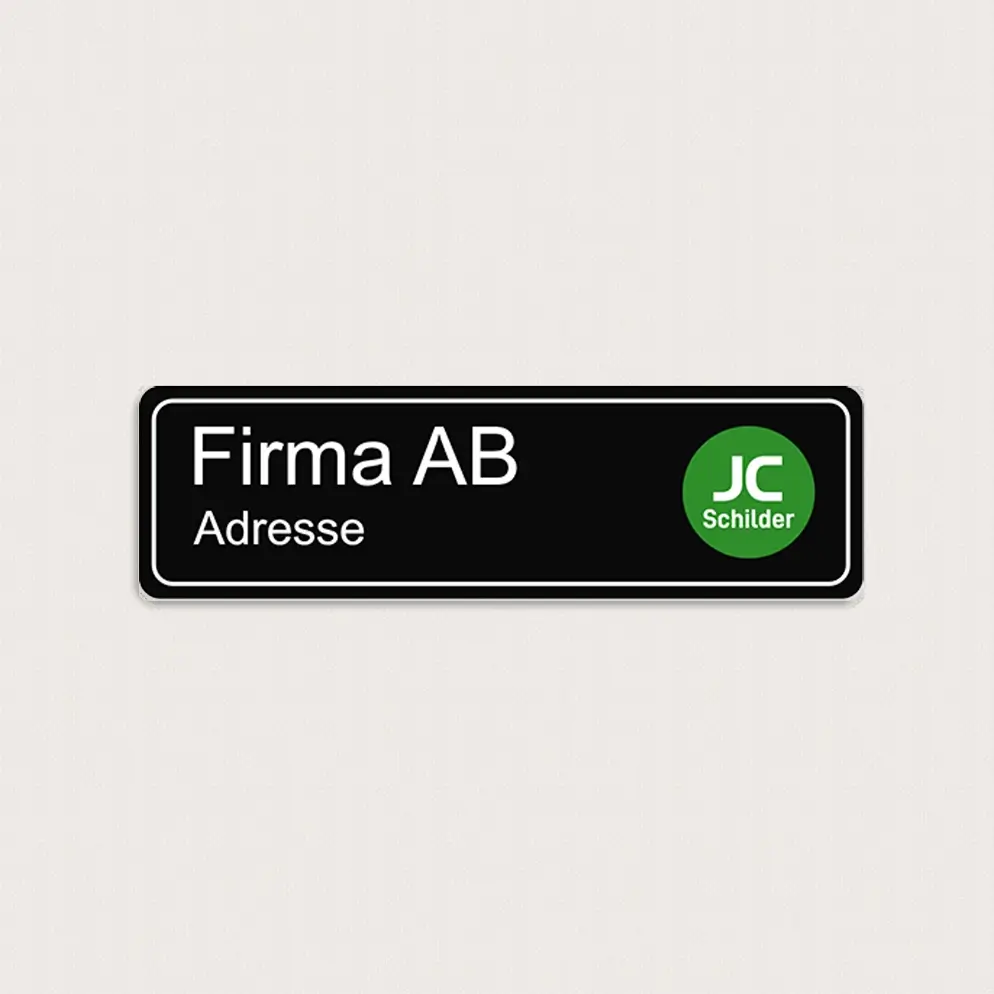 Briefkastenschild kunststoff firmenlogo