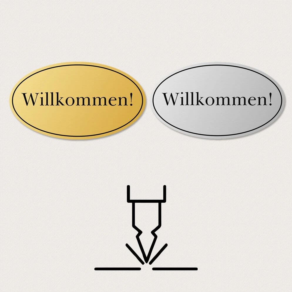 Gravierte Schilder