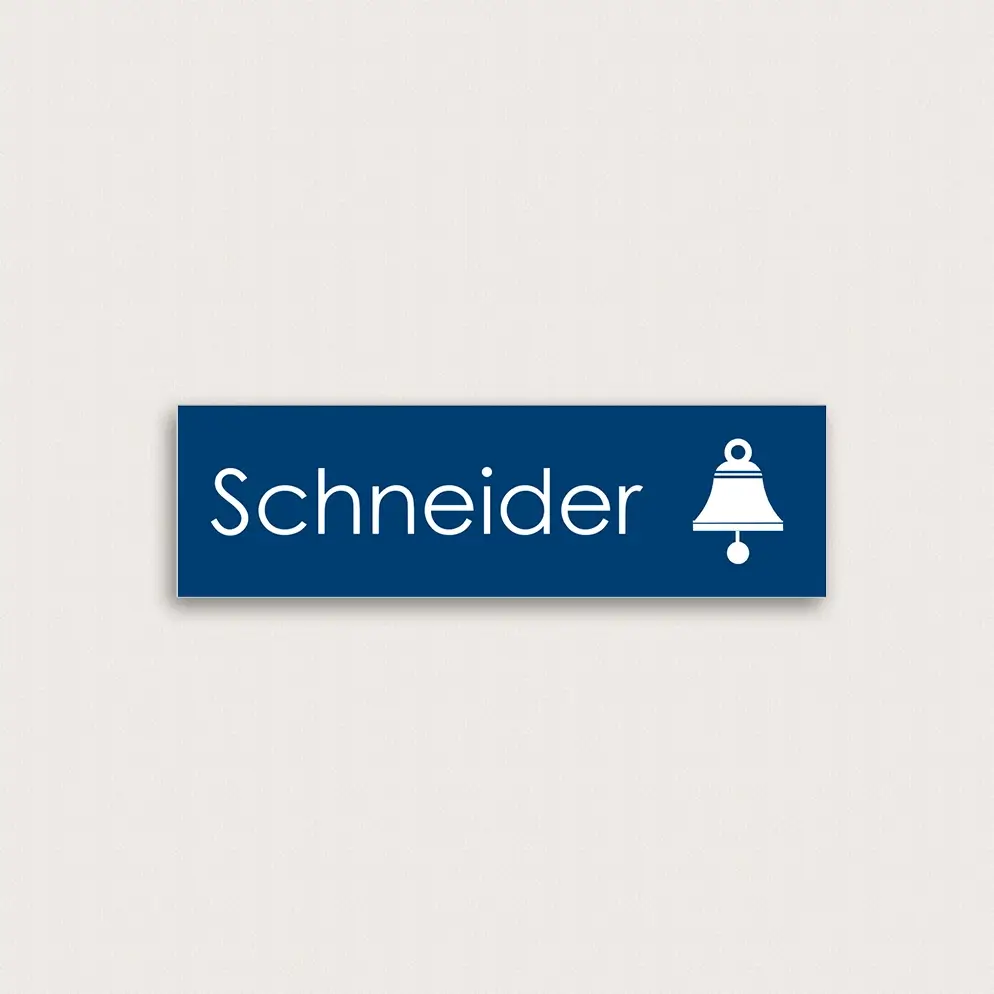 Klingenschilder blau