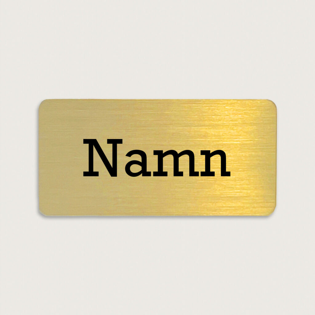 Namnskylt i mässing 60 x 30 mm jcgt5213
