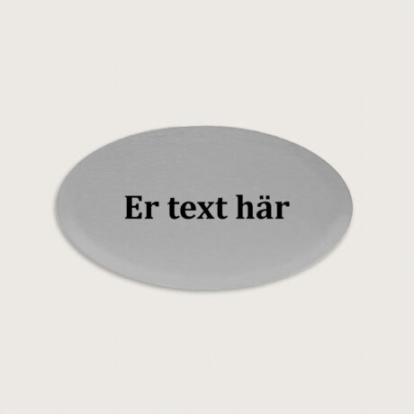 Namnskylt silver aluminium 59 x 34 mm jcgt5237