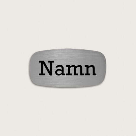 jcgt5223 Namnskylt TV-bricka förnicklad mässing