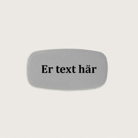 jcgt5226 Namnskylt silver aluminium 62 x 32 mm