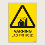 Varning Låg fri höjd monteringskit svängarm, jcgt2505