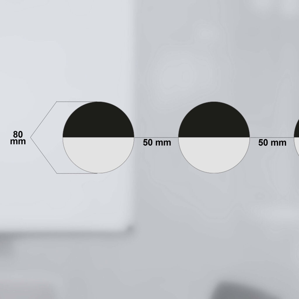 jcgt5305 Storlek på glaskontrastmarkering