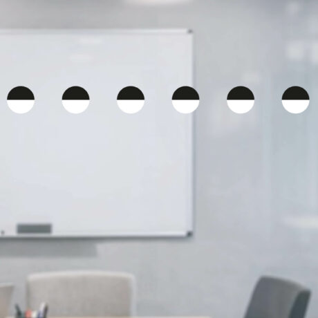 jcgt5401 Kontrastmarkering glasparti vit svart 50mm